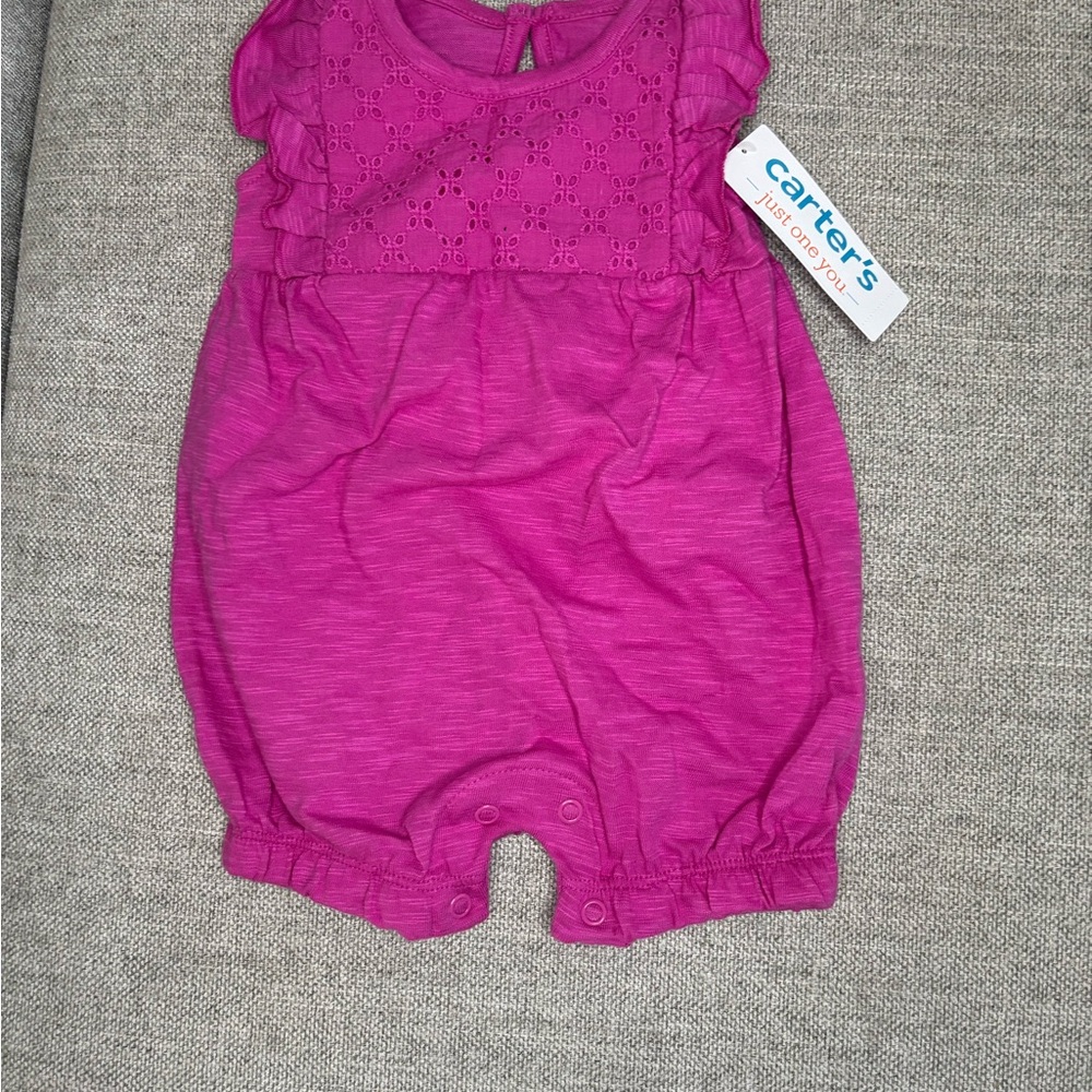 Carter's Fuchsia Baby Romper